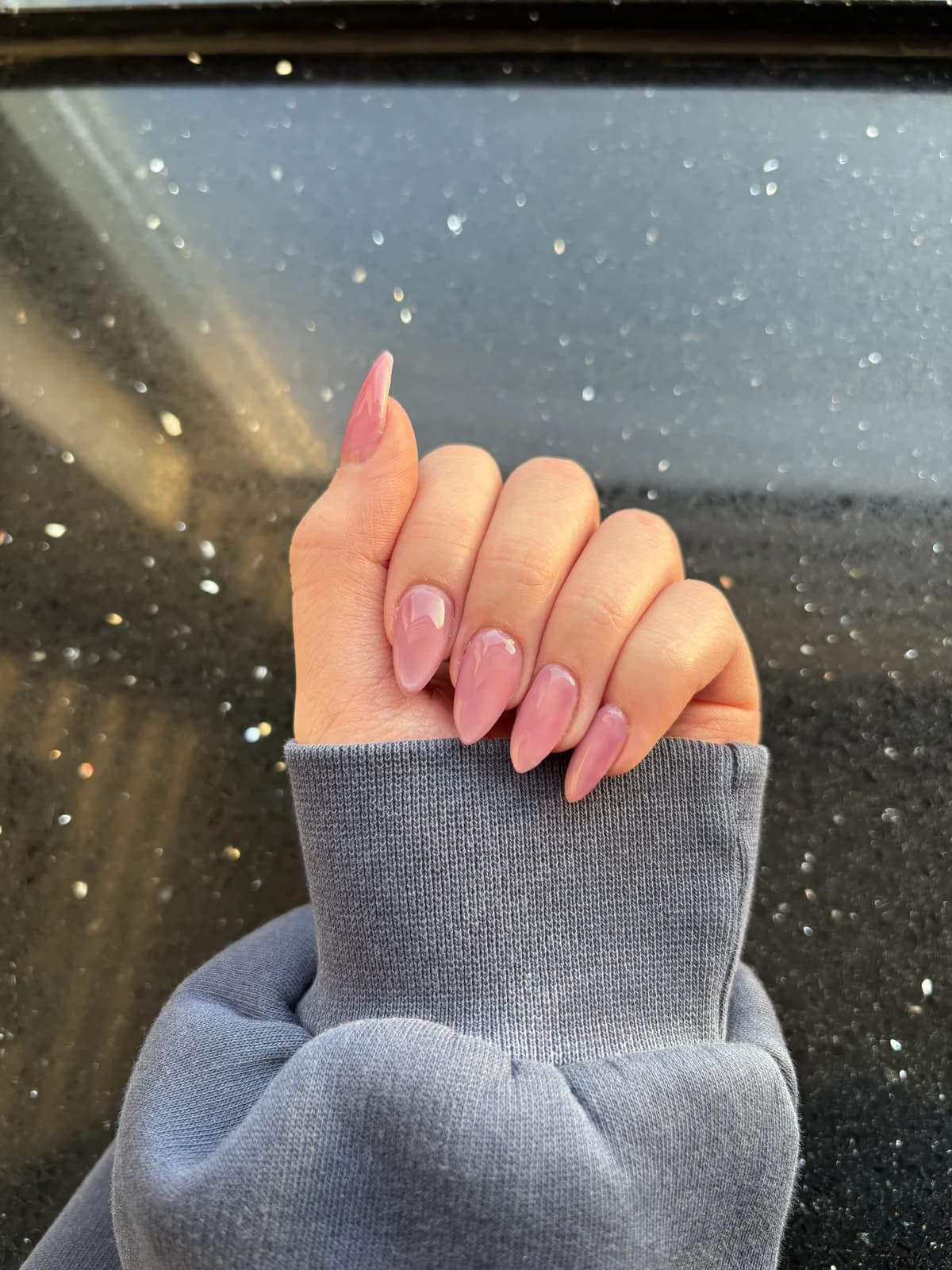 Glazed roze amandelnagels